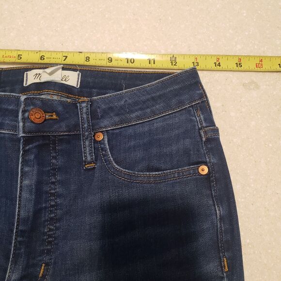 Madewell Curvy High- Rise Skinny Jeans Women’s Size 26 Denim Blue - Picture 10 of 11
